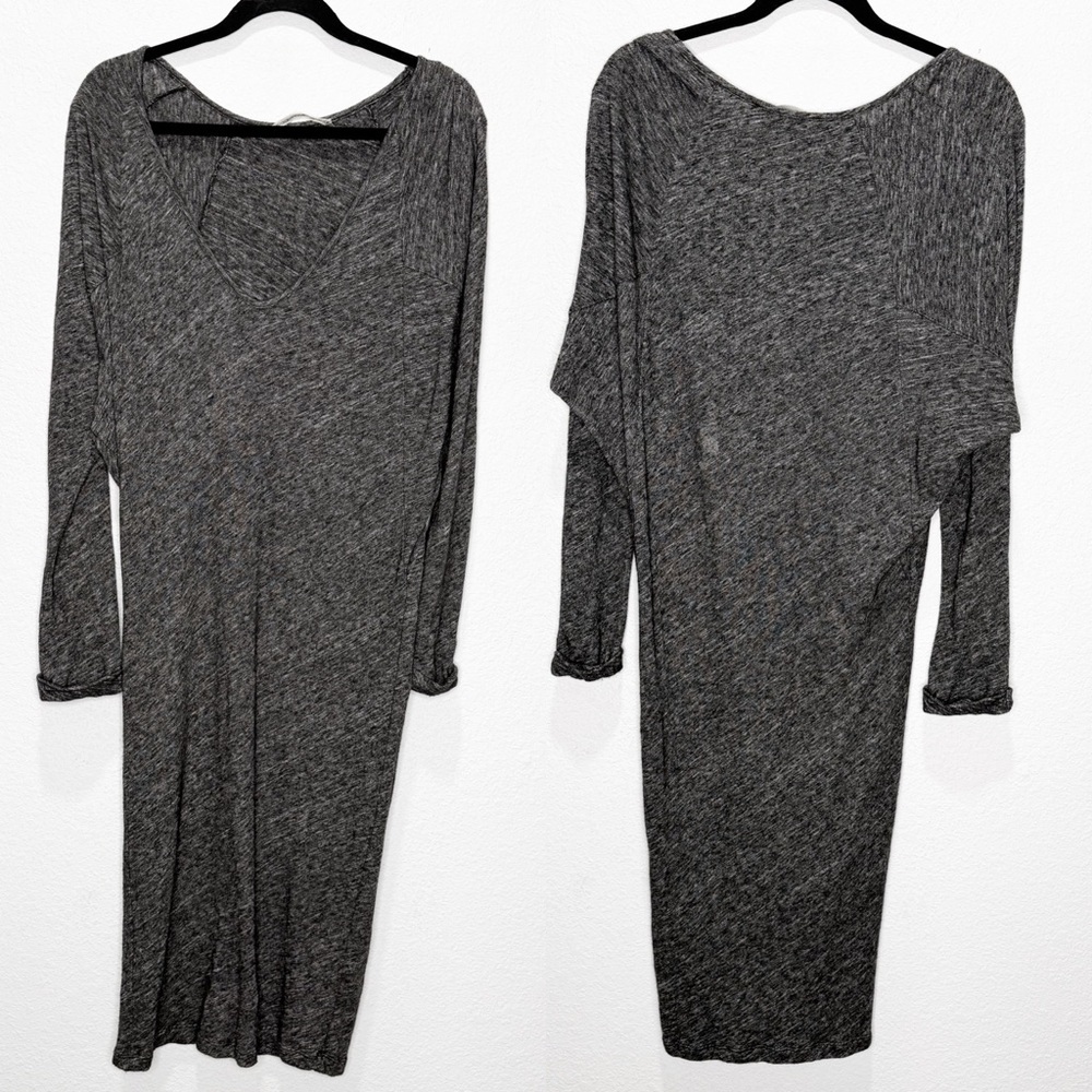 Humanoid Merino Wool Blend Dolman Midi Fitted Dress